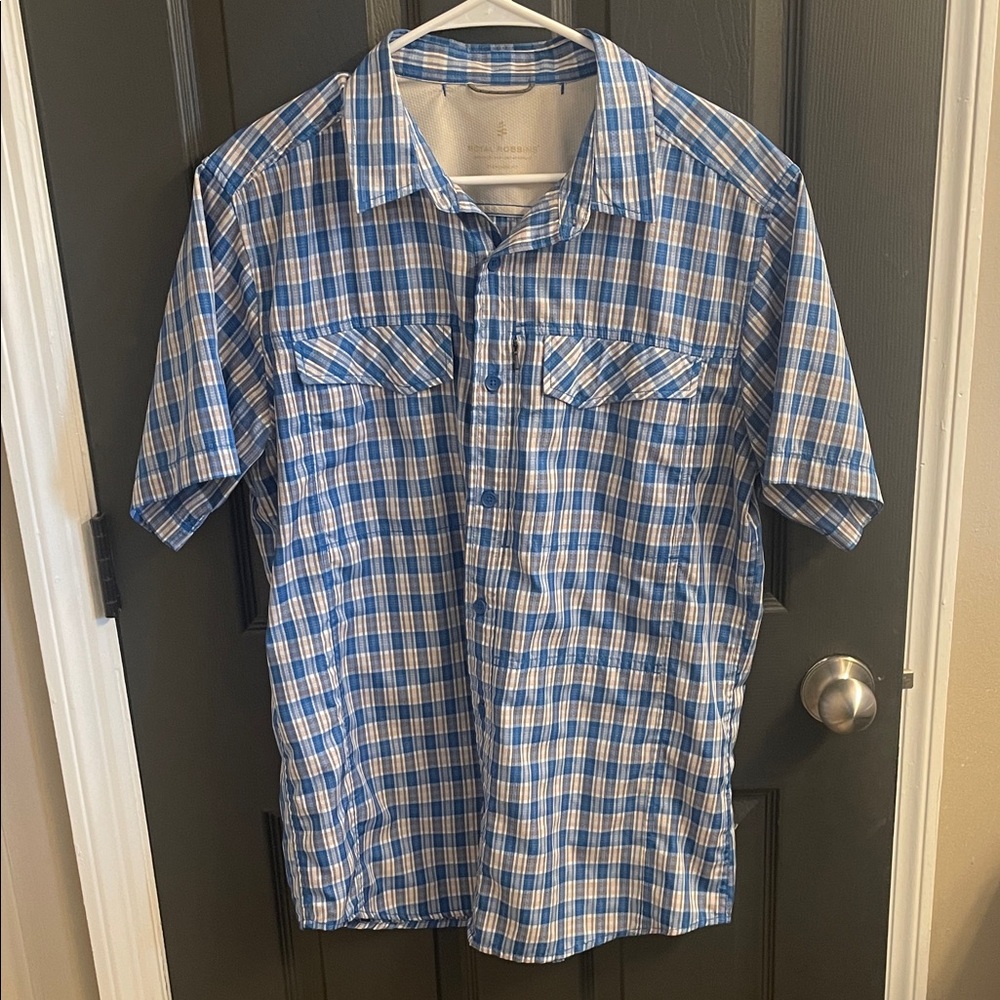 Blue Plaid Royal Robbin’s Men's Shirt